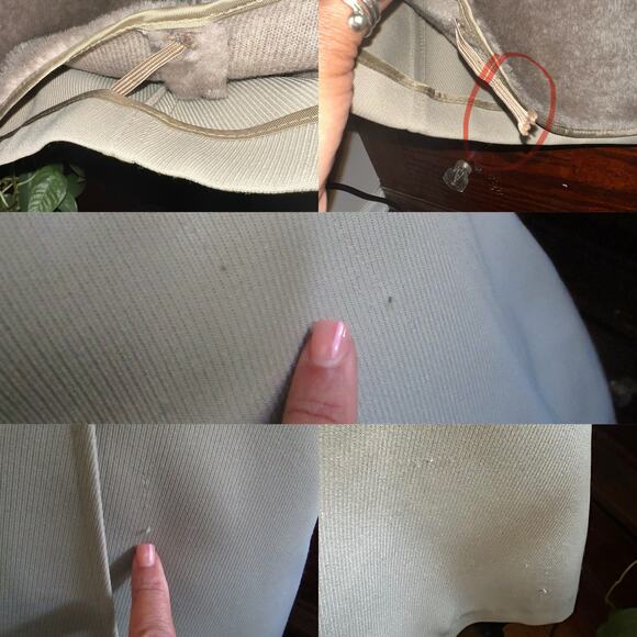 Vintage London Fog 60s Olive Green Faux Fur Lined Peacoat 36 Short Old Hollywood - Picture 15 of 17